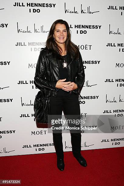 Actress Brooke Shields attends the album release party for Jill Hennessy's "I Do" at The Cutting Room on October 5, 2015 in New York City.