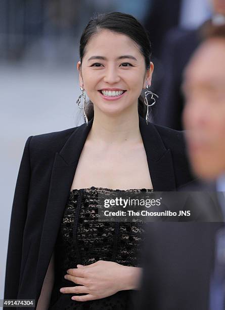 Masami Nagasawa attends the Open Talk Session at BIFF Village on October 4, 2015 in Busan, South Korea.