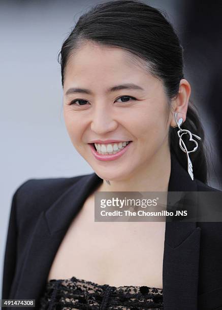 Masami Nagasawa attends the Open Talk Session at BIFF Village on October 4, 2015 in Busan, South Korea.
