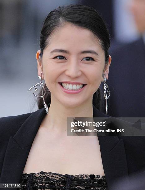 Masami Nagasawa attends the Open Talk Session at BIFF Village on October 4, 2015 in Busan, South Korea.