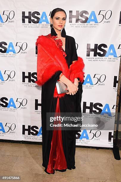 Guest attends the Harlem School of the Arts 50th anniversary kickoff at The Plaza on October 5, 2015 in New York City.