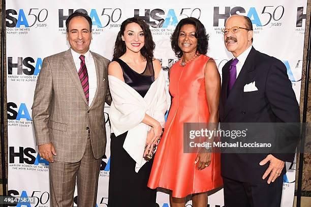 Charles Hamilton and guests attend the Harlem School of the Arts 50th anniversary kickoff at The Plaza on October 5, 2015 in New York City.