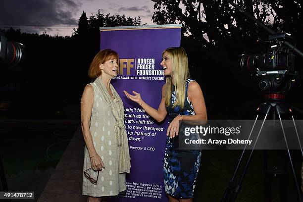 Noreen Fraser and Debbie Matenopoulos attend the Stella & Dot and The Noreen Fraser Foundation Breast Cancer Awareness Trunk Show Hosted by Noreen...