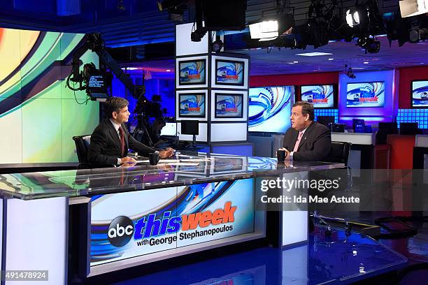 Presidential candidate and New Jersey Governor Chris Christie appears on THIS WEEK WITH GEORGE STEPHANOPOULOS, airing on the Walt Disney Television...