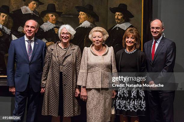 Her Royal Highness Princess Beatrix of the Netherlands, Dutch General Consul Mr. Rob de Vos, Senior Curator Ronni Baer, MFA Chair of the Board...