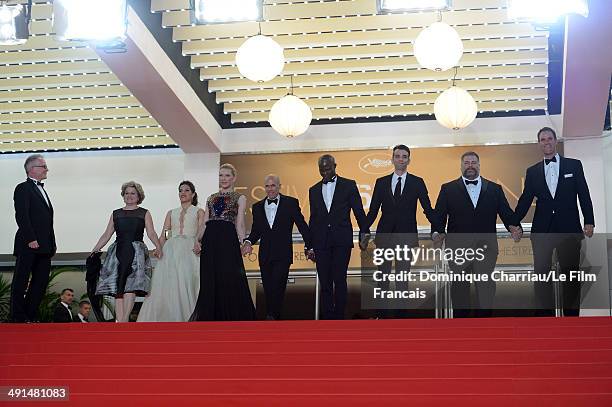 General Delegate of the Cannes Film Festival Thierry Fremaux, producer Bonnie Arnold, actors America Ferrera, Cate Blanchett, CEO of DreamWorks...