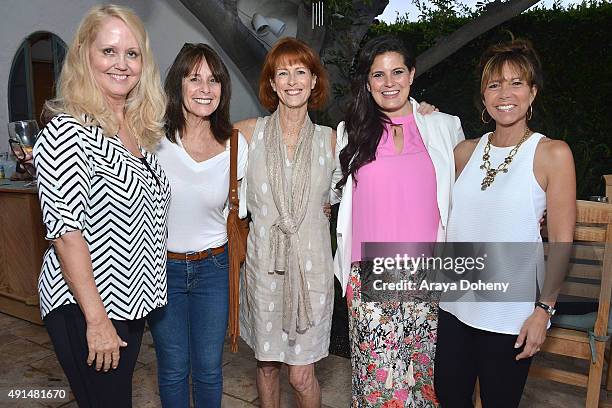 Noreen Fraser , Dawn McCoy and Carol Allan attend the Stella & Dot and The Noreen Fraser Foundation Breast Cancer Awareness Trunk Show Hosted by...