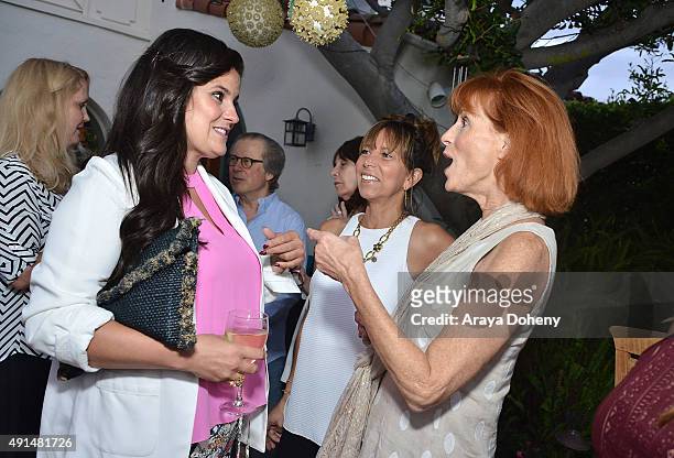 Dawn McCoy, Carol Allan and Noreen Fraser attend the Stella & Dot and The Noreen Fraser Foundation Breast Cancer Awareness Trunk Show Hosted by...