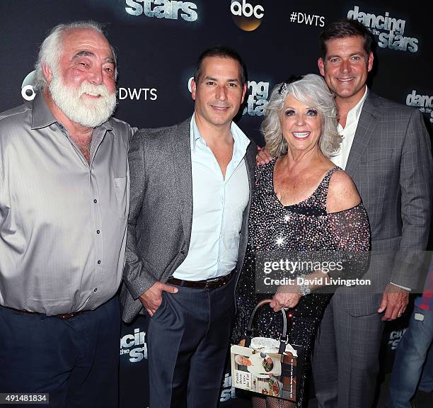 Michael Groover, cook/TV personality Bobby Deen, celebrity chef/TV personality Paula Deen and cook/TV personality Jamie Deen attend 'Dancing with the...