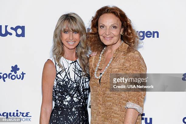 NBCUniversal Cable Entertainment Upfront at the Javits Center in New York City on Thursday, May 15, 2014" -- Pictured: Bonnie Hammer, Chairman,...