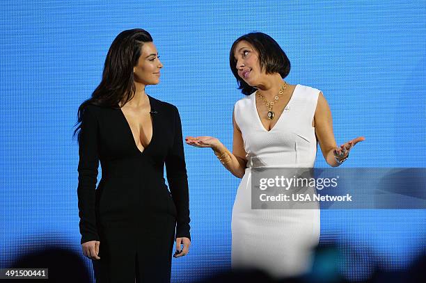 NBCUniversal Cable Entertainment Upfront at the Javits Center in New York City on Thursday, May 15, 2014" -- Pictured: Kim Kardashian, E!'s "Keeping...