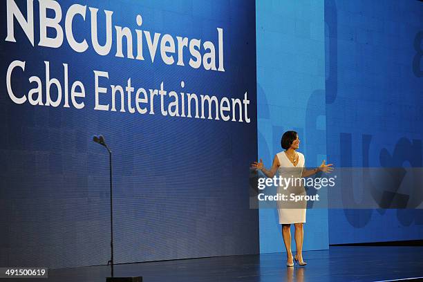 NBCUniversal Cable Entertainment Upfront at the Javits Center in New York City on Thursday, May 15, 2014" -- Pictured: Linda Yaccarino, President,...