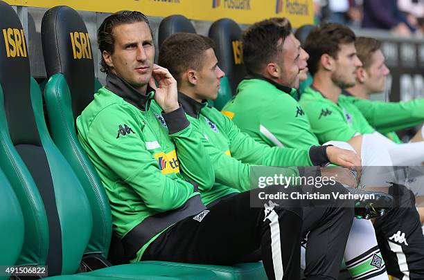 Roel Brouwers of Borussia Moenchengladbach during the Bundesliga match between Borussia Moenchengladbach and VfL Wolfsburg at Borussia-Park on...