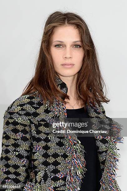 Marine Vatch attends the Chanel show as part of the Paris Fashion Week Womenswear Spring/Summer 2016 on October 6, 2015 in Paris, France.