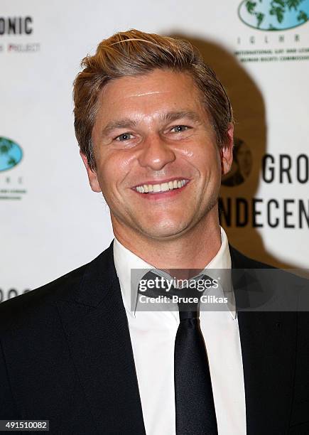 David Burtka attends the After Party for 'Gross Indecency: The Three Trials Of Oscar Wilde' Benefit at The Gerald W. Lynch Theatre at John Jay...