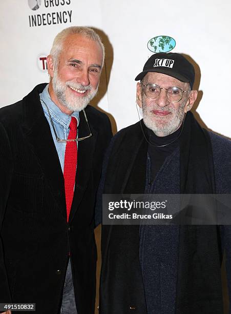 David Webster and husband Larry Kramer attend the After Party for 'Gross Indecency: The Three Trials Of Oscar Wilde' Benefit at The Gerald W. Lynch...