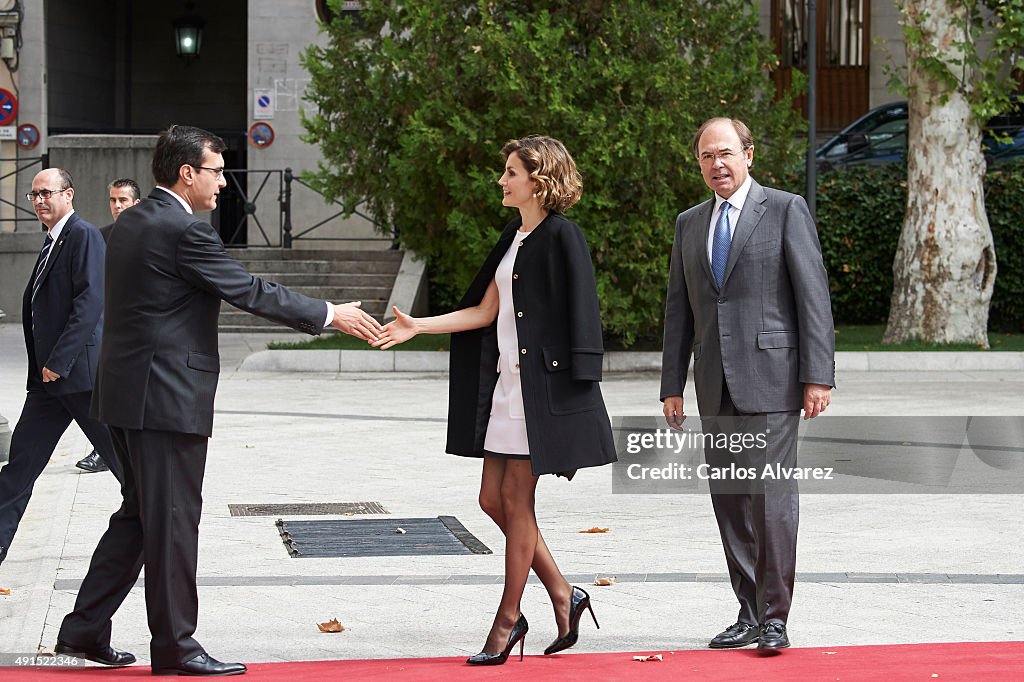 Queen Letizia of Spain Attends 'Luis Carandell' Journalism Award