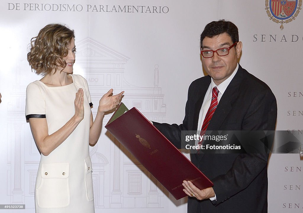 Queen Letizia of Spain Attends 'Luis Carandell' Journalism Award