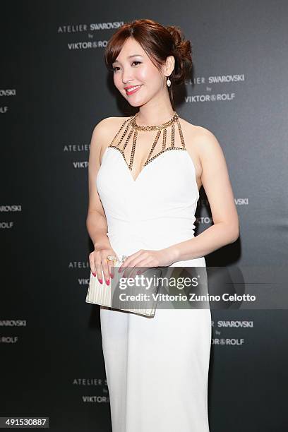 Jin Sha attends a party hosted by Swarovski and Viktor & Rolf during the 67th Annual Cannes Film Festival on May 16, 2014 in Cannes, France.