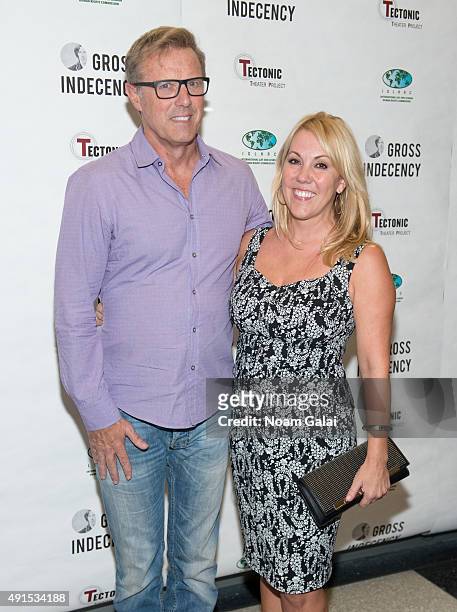 Steve Lewis and Heather Randall attend the "Gross Indecency: The Three Trials Of Oscar Wilde" after party at John Jay College on October 5, 2015 in...