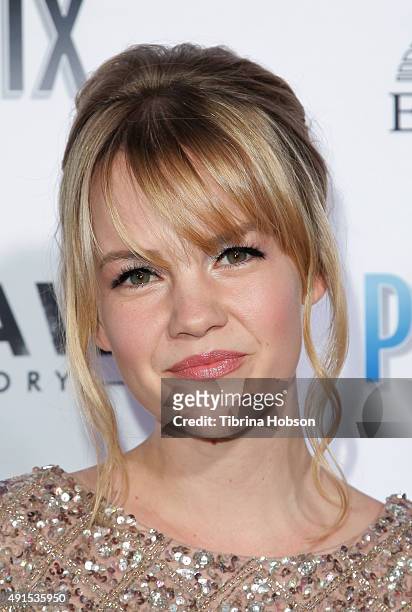 Abbie Cobb attends the LA premiere of 'Woodlawn' at Regency Bruin Theater on October 5, 2015 in Westwood, California.
