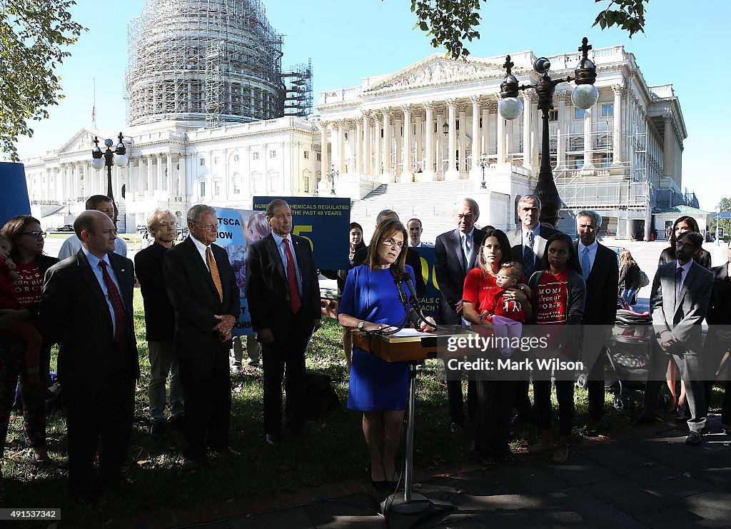 Senate Democrats Hold News Conference Urging Passage Of Lautenberg Act