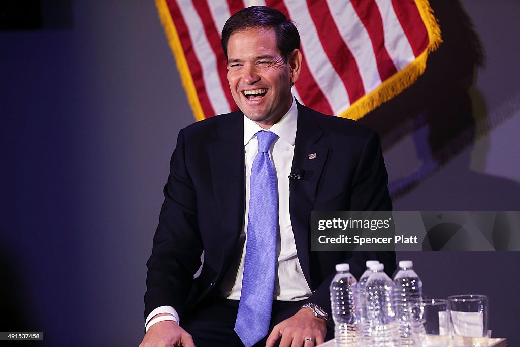 Marco Rubio Discusses The Economy In New York City