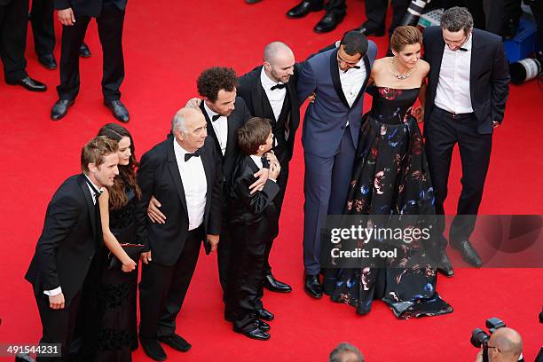 Philippe Lacheau, Alice David, Gerard Jugnot, Nicolas Benamou,Enzo Tomasini, Julien Arruti, Tarek Boudali, Clotilde Courau and Vincent Desagnat...