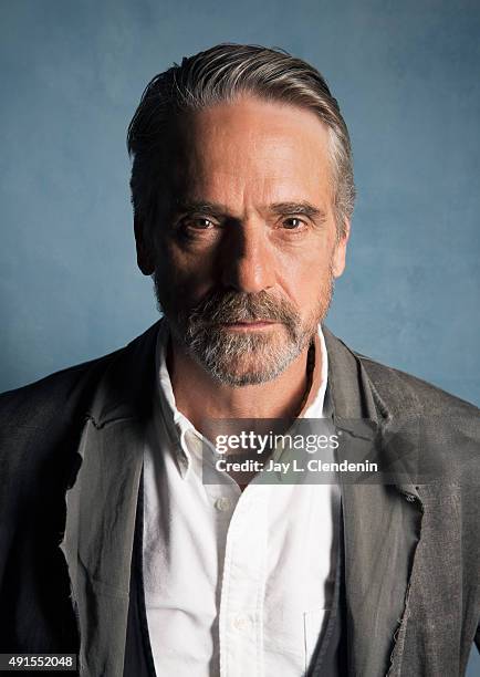 Jeremy Irons of "The Man Who Knew Infinity" is photographed for Los Angeles Times on September 25, 2015 in Toronto, Ontario. PUBLISHED IMAGE. CREDIT...