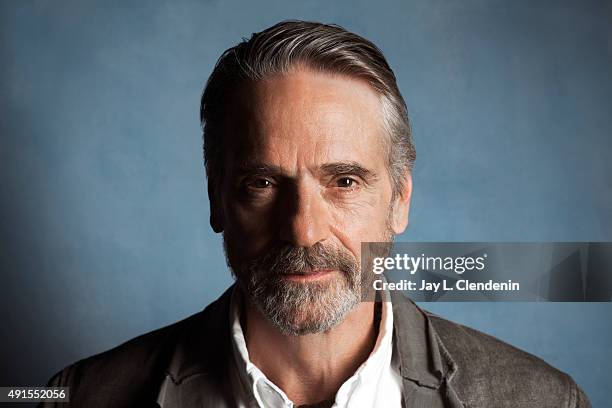 Jeremy Irons of "The Man Who Knew Infinity" is photographed for Los Angeles Times on September 25, 2015 in Toronto, Ontario. PUBLISHED IMAGE. CREDIT...