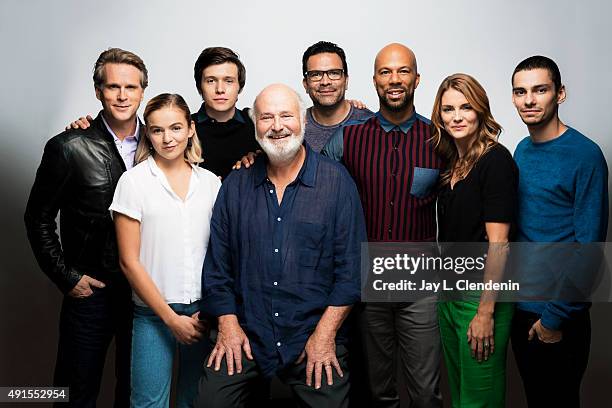 The cast of the film Being Charlie Cary Elwes, Morgan Saylor, Nick Robinson, director Rob Reiner, Ricardo Chavira, Common, Susan Misner and Devon...