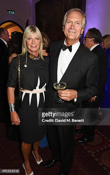 Pandora Delevingne and Charles Delevingne attend a cocktail reception at the BFI Luminous Fundraising Gala in partnership with IWC and crystals by...