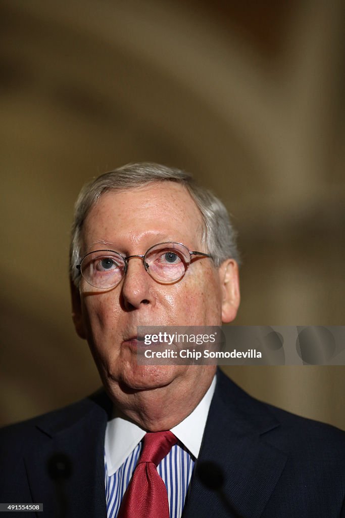 Senate Legislators Address The Press After Their Weekly Policy Luncheons