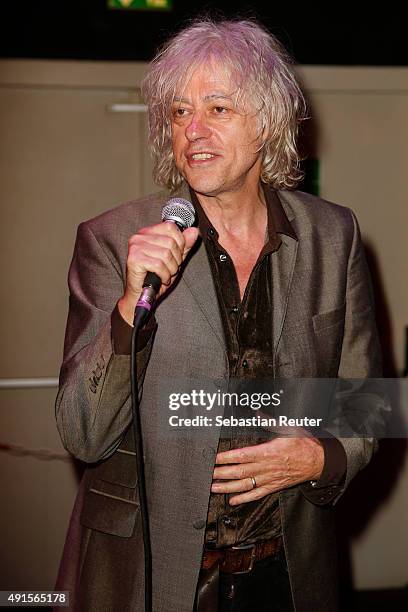 Bob Geldof attends Bob Geldof VIP reception & concert in Berlin on October 6, 2015 in Berlin, Germany.