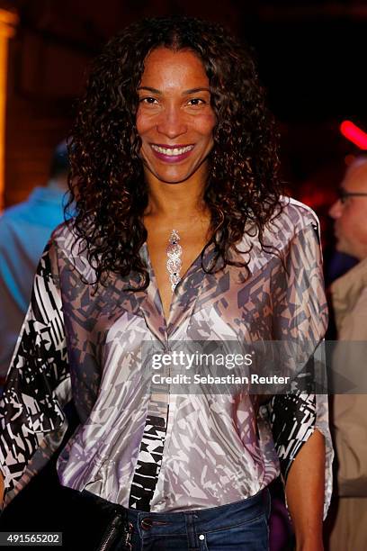 Annabelle Mandeng attends Bob Geldof VIP reception & concert in Berlin on October 6, 2015 in Berlin, Germany.