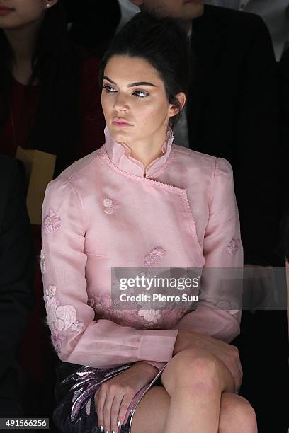 Kendall Jenner attends the Shiatzy Chen show as part of the Paris Fashion Week Womenswear Spring/Summer 2016 on October 6, 2015 in Paris, France.