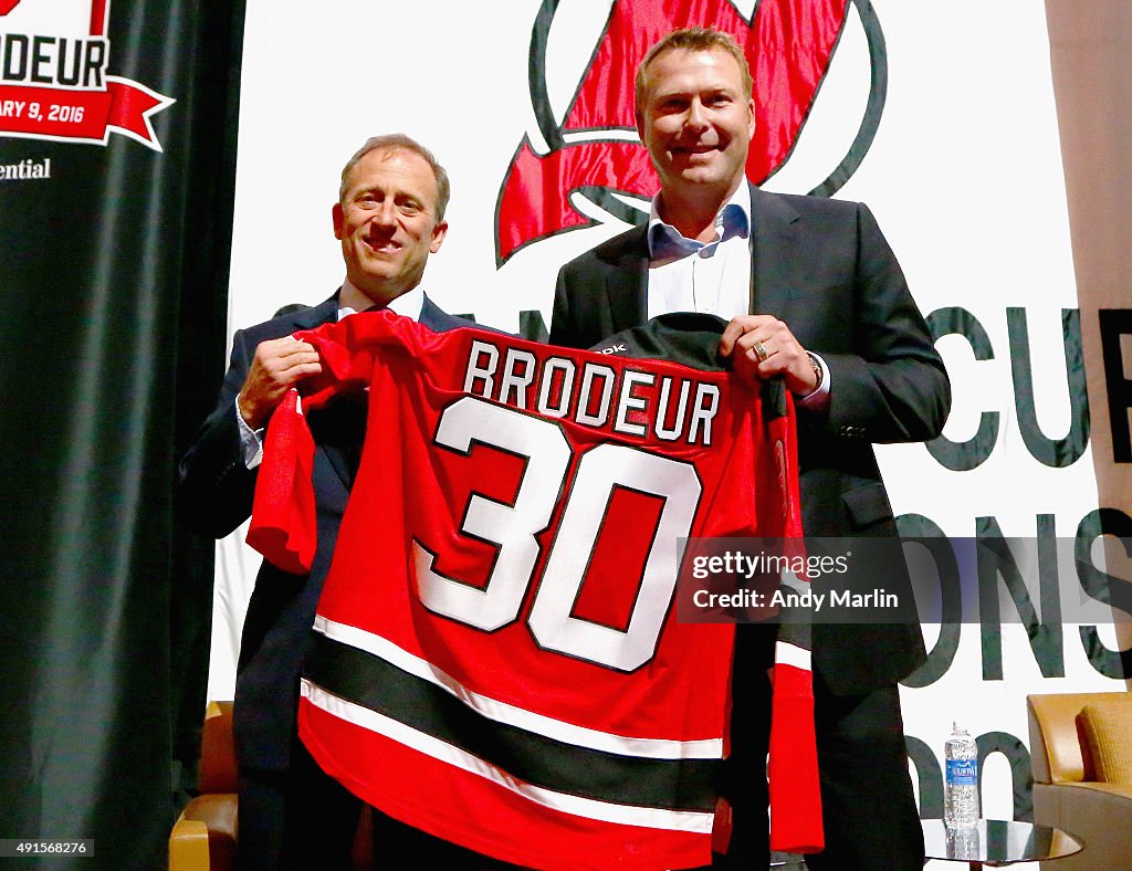 New Jersey Devils Announce Retirement Of Martin Brodeur's Number