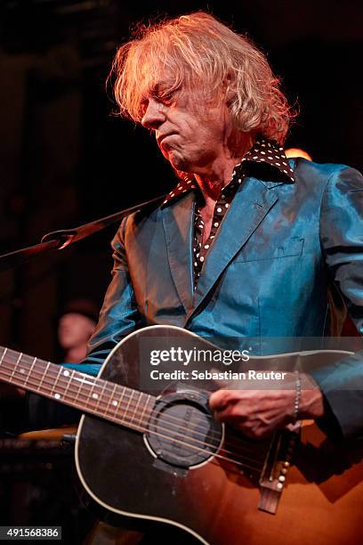 Bob Geldof performs at Bob Geldof VIP reception and concert in Berlin on October 6, 2015 in Berlin, Germany.