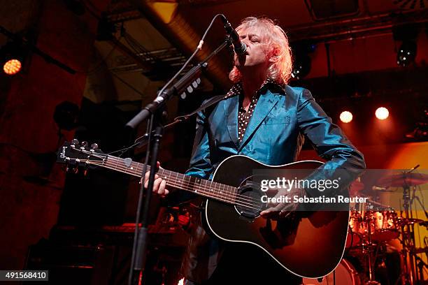 Bob Geldof performs at Bob Geldof VIP reception and concert in Berlin on October 6, 2015 in Berlin, Germany.