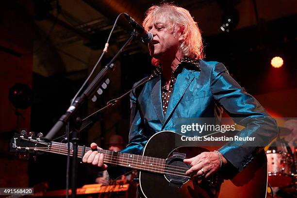 Bob Geldof performs at Bob Geldof VIP reception and concert in Berlin on October 6, 2015 in Berlin, Germany.