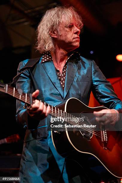 Bob Geldof performs at Bob Geldof VIP reception and concert in Berlin on October 6, 2015 in Berlin, Germany.