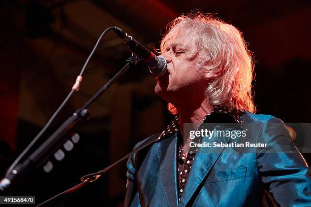 Bob Geldof performs at Bob Geldof VIP reception and concert in Berlin on October 6, 2015 in Berlin, Germany.