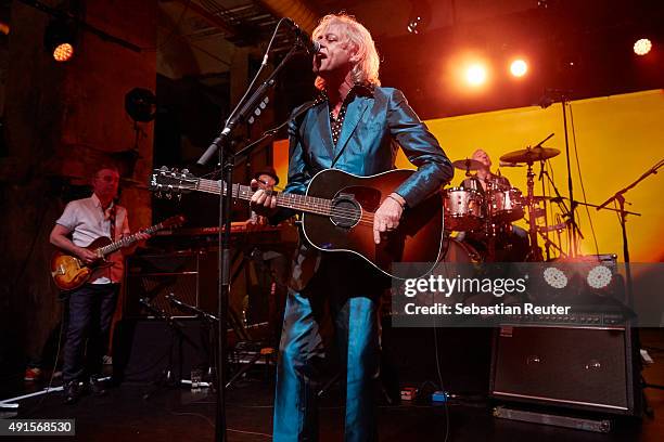 Bob Geldof performs at Bob Geldof VIP reception and concert in Berlin on October 6, 2015 in Berlin, Germany.