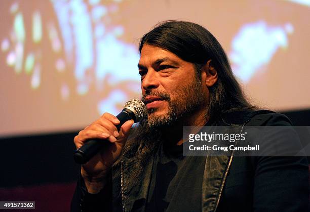 Robert Trujillo attends a screening and Q&A for the documentary "Jaco" at Malco's Studio on the Square on October 5, 2015 in Memphis, Tennessee.