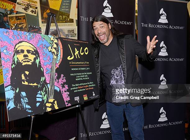 Robert Trujillo attends a screening and Q&A for the documentary "Jaco" at Malco's Studio on the Square on October 5, 2015 in Memphis, Tennessee.