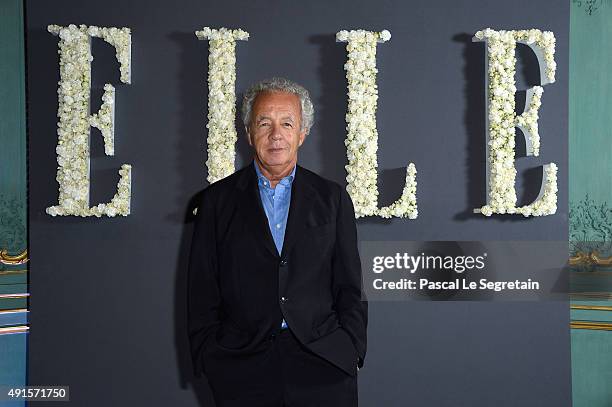 Gilles Bensimon attends a cocktail party hosted by the U.S. Ambassador to France and Monaco to celebrate ELLE U.S.'s 30th Anniversary & ELLE France's...