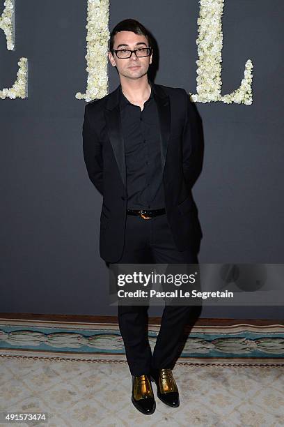 Christian Siriano attends a cocktail party hosted by the U.S. Ambassador to France and Monaco to celebrate ELLE U.S.'s 30th Anniversary & ELLE...