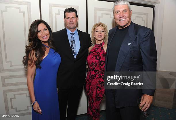 Lisa Guerrero, Scott Erickson, Danielle Wade and Mark Rypien attend the 30th Annual Great Sports Legends Dinner to benefit The Buoniconti Fund to...