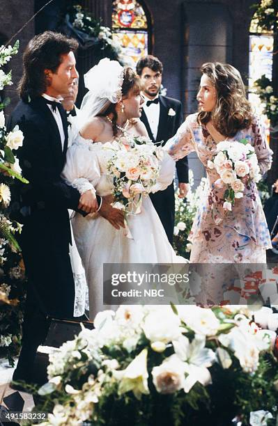 John Black & Isabella Toscano Wedding" -- Pictured: Drake Hogestyn as John Black, Staci Greason as Isabella Toscano Black, Crystal Chappell as Carly...