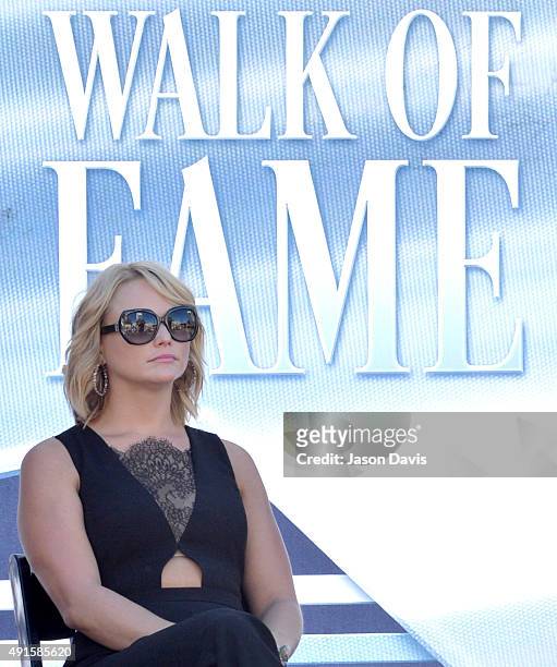 Recording artist Miranda Lambert attends the Miranda Lambert, Steve Cropper, E.W. "Bud" Wendell & Johnny Cash Music City Walk of Fame induction...